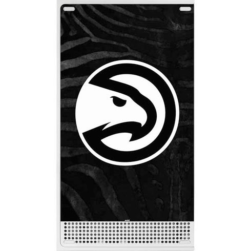 NBA Atlanta Hawks Black Animal Print Xbox Series S Console Skin